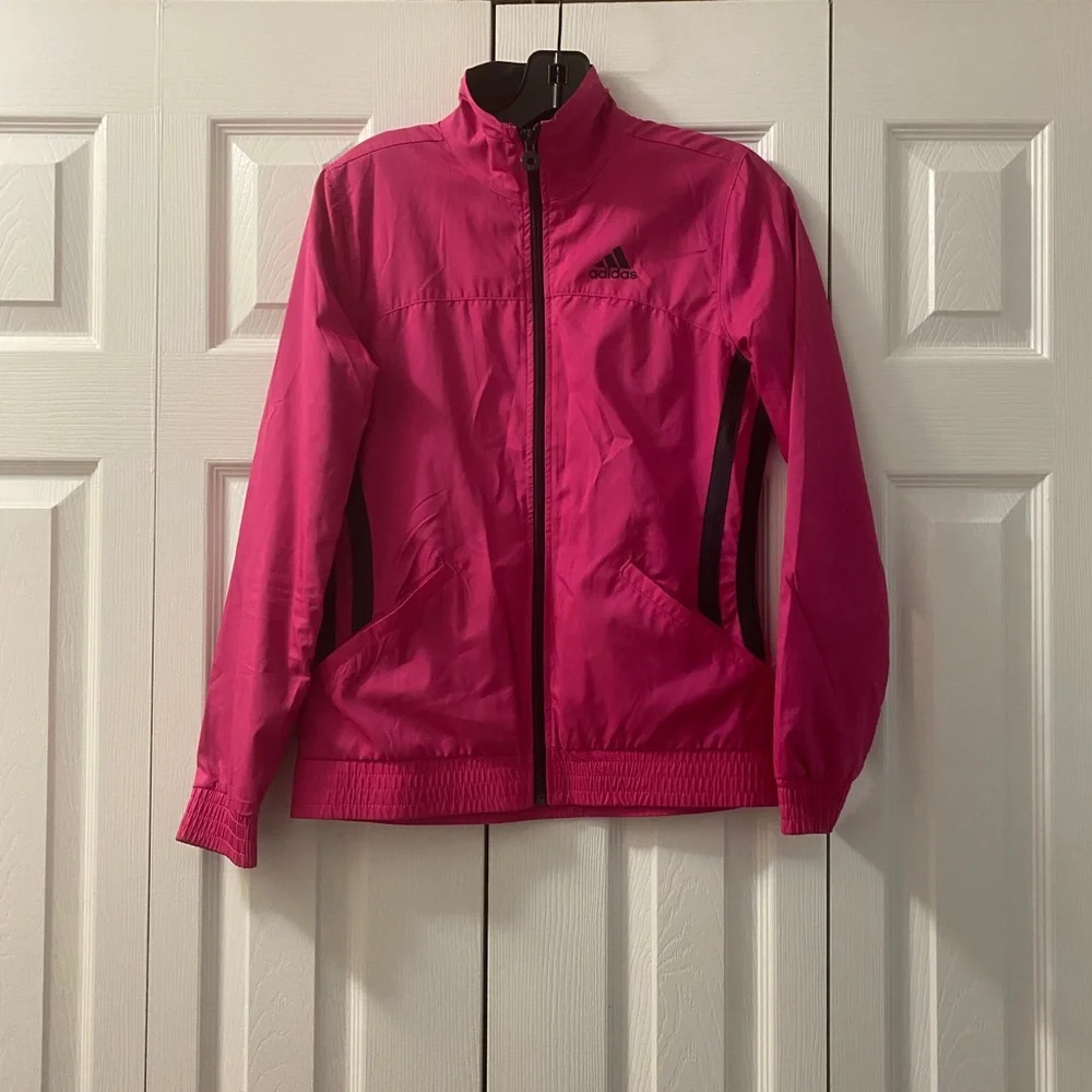Adidas Pink Women’s XS Jacket Windbreaker - Picture 2 of 10